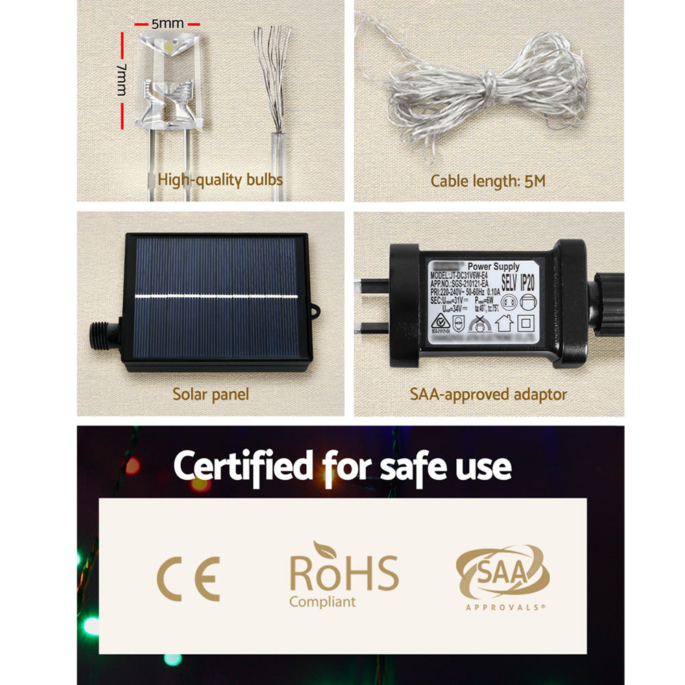 Jingle Jollys 3M Christmas String Lights 200 LED Motif Fairy Curtain Light Decor-Occasions > Christmas-PEROZ Accessories