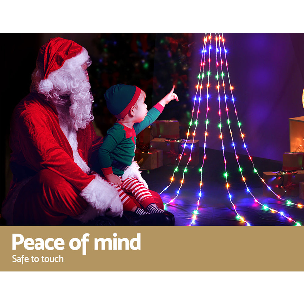 Jingle Jollys 3M Christmas String Lights 200 LED Motif Fairy Curtain Light Decor-Occasions > Christmas-PEROZ Accessories
