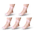 Anysox 5 Pairs Size 5-9 Fashion Socks Summer Lace Embroidery Breathable Silk Transparent Glass Crystal Stretch for Women Pink-Socks-PEROZ Accessories