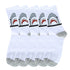 Anysox 5 Pairs Size 4-9 White Sports Socks Long Casual Shark Print Hip-hop breathable Unisex Skateboard Knitted Casual Sports Fashion-Socks-PEROZ Accessories