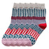 Anysox 5 Pairs Size 5-9 Fashion Socks Colorful Wind-Flowers Cotton Winter Thick Warm Wool Casual for Women Grey-Socks-PEROZ Accessories