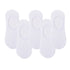 Anysox 5 Pairs White Size 4-9 Fashion Socks High Quality Office Sports Business Long Socks Cotton Solid Colors Skateboard Knitted Casual-Socks-PEROZ Accessories