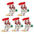 Anysox 5 Pairs White Size Size 5-13 Socks Crystal Silk Tide Winter Holiday Design Plus Snowflake Stocking Comfortable To Wear-Socks-PEROZ Accessories