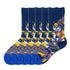 Anysox 5 Pairs Dark Blue Size 5-9 Fashion Socks High-Quality Office Sports Business Long Socks Cotton Solid Colors Skateboard Knitted Casual-Socks-PEROZ Accessories