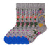 Anysox 5 Pairs Grey Size 5-9 Fashion Sock High-Quality Office Sports Business Long Sock Cotton Solid Colors Skateboard Knitted Casual-Socks-PEROZ Accessories