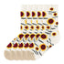 Anysox 5 Pairs Size 5-9 Fashion Socks Combed Cotton Art Abstract Sun Flower Oil Painting Novelty Happy Funny Christmas Gift for Women-Socks-PEROZ Accessories
