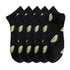 Anysox 5 Pairs One Size 5-9 Black Spring Summer Cotton Avocado Breathable School Girl For Female Ankle Socks-Socks-PEROZ Accessories