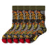 Anysox 5 Pairs Army Green Size 5-9 Sock Harajuku Crystal Silk Tide Socks With Flower Vines Comfortable To Wear Prefect For Women-Socks-PEROZ Accessories