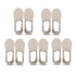 Anysox 5 Pairs Size 5-11 Fashion No Show Thin Invisible Solid Grey Sock High-quality Breathable Ankle length For Men Woman Foot Accessories-Socks-PEROZ Accessories