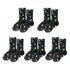 Anysox 5 Pairs Size 5-9 Fashion Long Sock Cartoon Personalized Creative Nature Water Print For Men Woman Foot Cold Winter Warm Comfortable Accessories-Socks-PEROZ Accessories