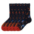 Anysox 5 Pairs Size 5-9 of Fashion Long Sock Cartoon Personalized Creative On Fire For Men Woman Foot Cold Winter Warm Comfortable Accessories-Socks-PEROZ Accessories