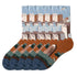 Anysox 5 Pairs Size 5-9 of Fashion Long Sock Cartoon Personalized Creative House Painting For Men Woman Foot Cold Winter Warm Comfortable Accessories-Socks-PEROZ Accessories