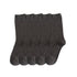 Anysox 5 Pairs One Size 36-43 Gray Retro Long Knitted Socks Cotton Autumn Winter Solid Color Women Student Girls-Socks-PEROZ Accessories