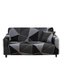Anyhouz 4 Seater Sofa Cover Gray Triangular Geometric Style and Protection For Living Room Sofa Chair Elastic Stretchable Slipcover-Slipcovers-PEROZ Accessories
