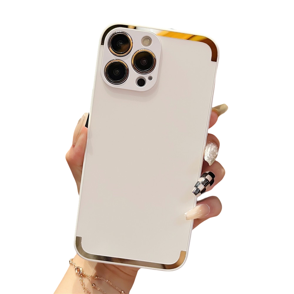 Anymob iPhone Case White Candy Color Matte Soft Camera Protection Shockproof Cover-Mobile Phone Cases-PEROZ Accessories
