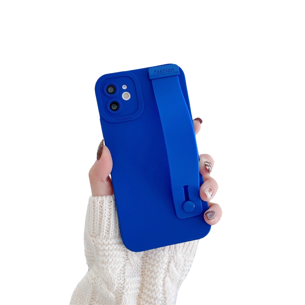 Anymob iPhone Case Blue Wristband Soft Silicone Wrist Matte Shockproof Phone Cover-Mobile Phone Cases-PEROZ Accessories