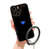 Anymob iPhone Black And Blue 3D Love Heart Bracelet Phone Case Shockproof Soft Silicone Cover-Mobile Phone Cases-PEROZ Accessories