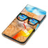 Anymob Samsung Orange Cat Cute Animal Painted Leather Phone Case Flip Wallet Phone Bag Cover-Mobile Phone Cases-PEROZ Accessories