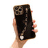 Anymob iPhone Black Love Heart Bracelet Chain Phone Case Max Soft Silicone Cover-Mobile Phone Cases-PEROZ Accessories
