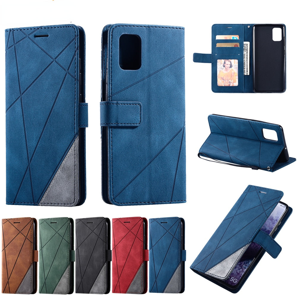Anymob Samsung Red Luxury Leather Case Mobile Phone Cover Protection-PEROZ Accessories