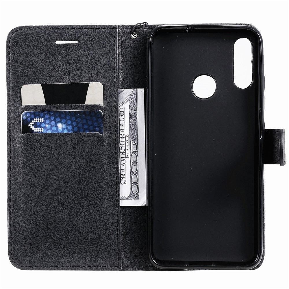 Anymob Motorola Purple Flip Leather Case Luxury Retro Book Wallet Mobile Phone Bag-Mobile Phone Cases-PEROZ Accessories