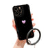 Anymob iPhone Black And Violet 3D Love Heart Bracelet Phone Case Shockproof Soft Silicone Cover-Mobile Phone Cases-PEROZ Accessories