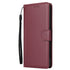 Anymob Samsung Maroon Leather Case Flip Wallet Phone Cover-Mobile Phone Cases-PEROZ Accessories