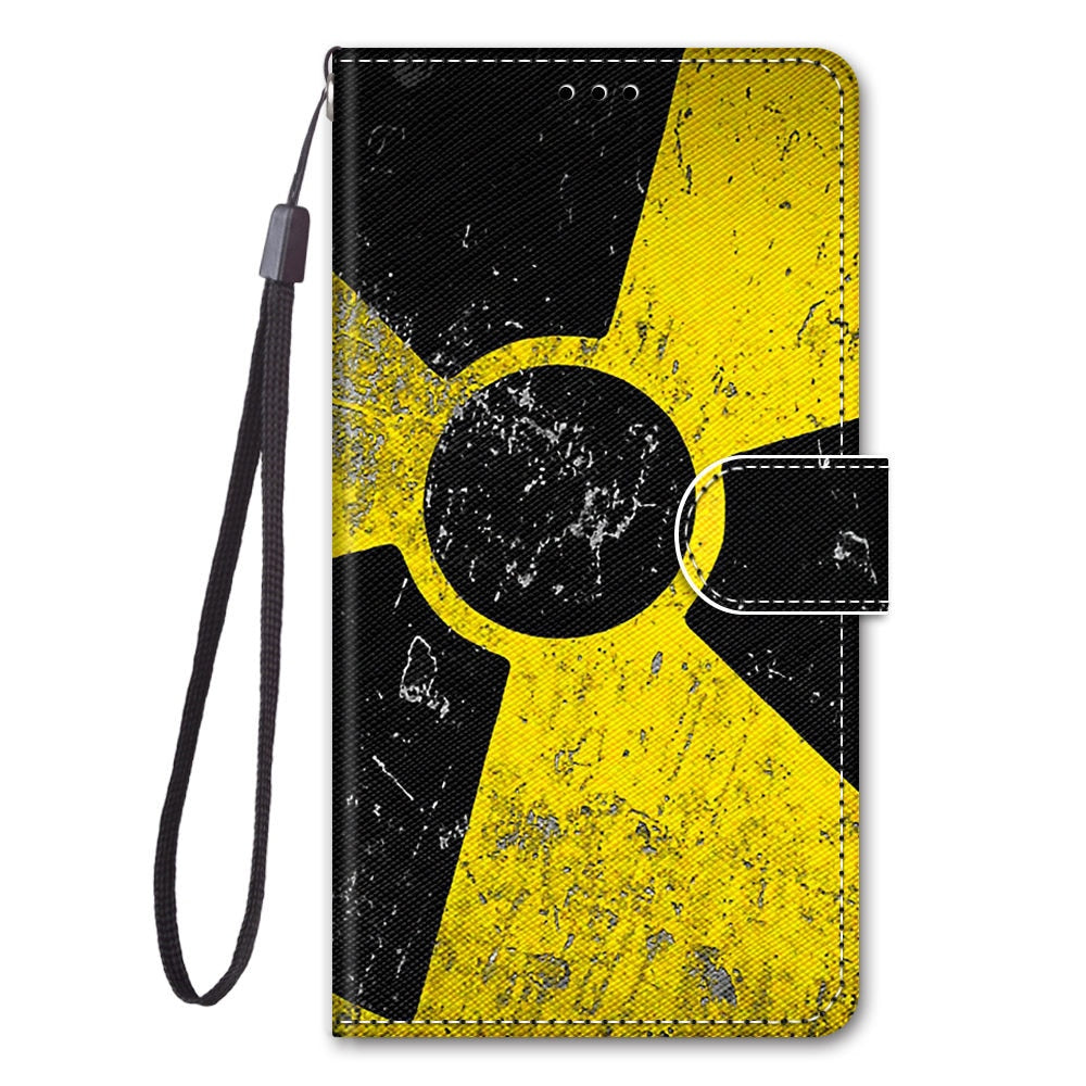 Anymob iPhone Case Black and Yellow Lovely Cartoon Cat Phone Bag Flip Wallet Leather Protection Cover-Mobile Phone Cases-PEROZ Accessories