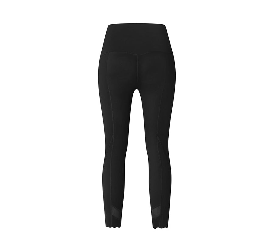 TARRAMARRA High-Rise Scalloped Hem 7/8 Crop Flow Active Legging-Leggings-PEROZ Accessories