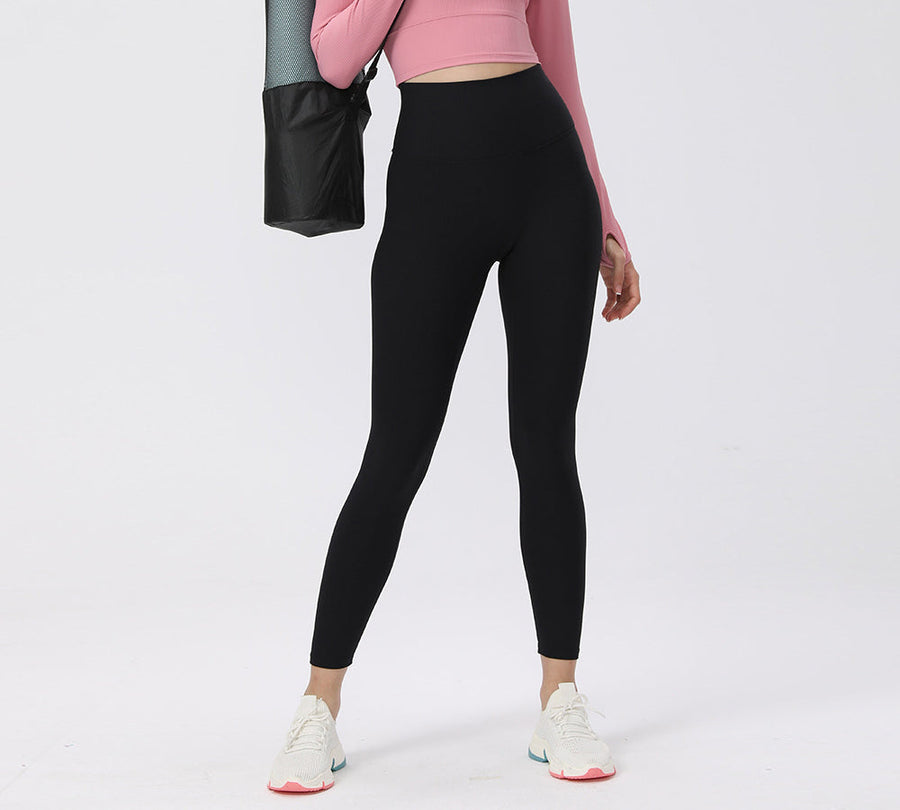 TARRAMARRA High-Waist Ruched Butt Lifting Flow Ribbed Ankle Legging-Leggings-PEROZ Accessories