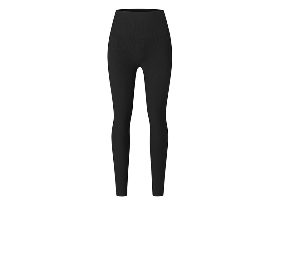TARRAMARRA High-Waist Ruched Butt Lifting Flow Ribbed Ankle Legging-Leggings-PEROZ Accessories