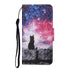 Anymob Samsung Cat Silhouette Pattern Phone Case Magnetic Flip Leather Wallet Painted Cover-Mobile Phone Cases-PEROZ Accessories
