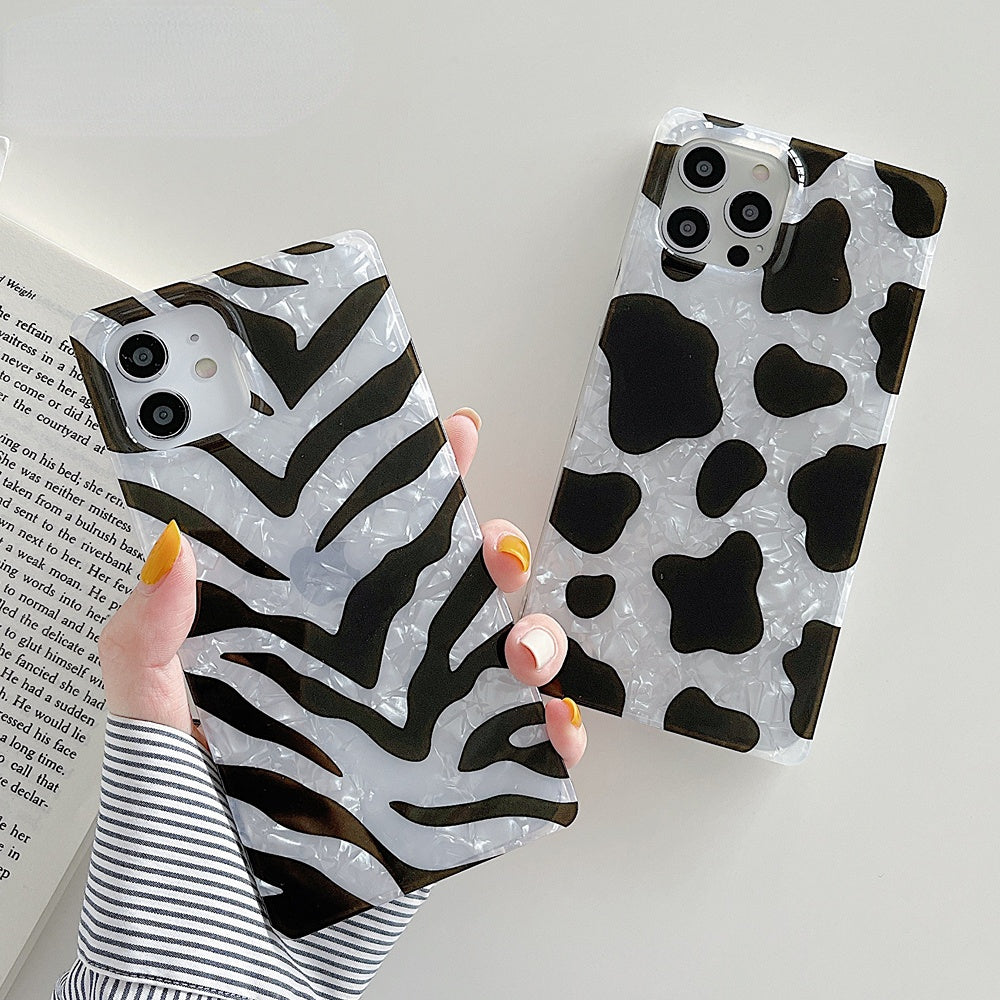 Anymob iPhone Dalmatian Silicone Pattern Phone Cases With Square Cover-Mobile Phone Cases-PEROZ Accessories
