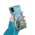 Anymob Samsung Case Black and Blue Marble With Finger Ring Holder Silicone Phone Cover-Mobile Phone Cases-PEROZ Accessories