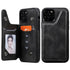 Anymob iPhone Black Business Flip Case Wallet Leather Shell Cover-Mobile Phone Cases-PEROZ Accessories
