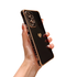 Anymob Samsung Black With Bronze Plating Silicon Case Love Heart Side Pattern Phone Cover-Mobile Phone Cases-PEROZ Accessories