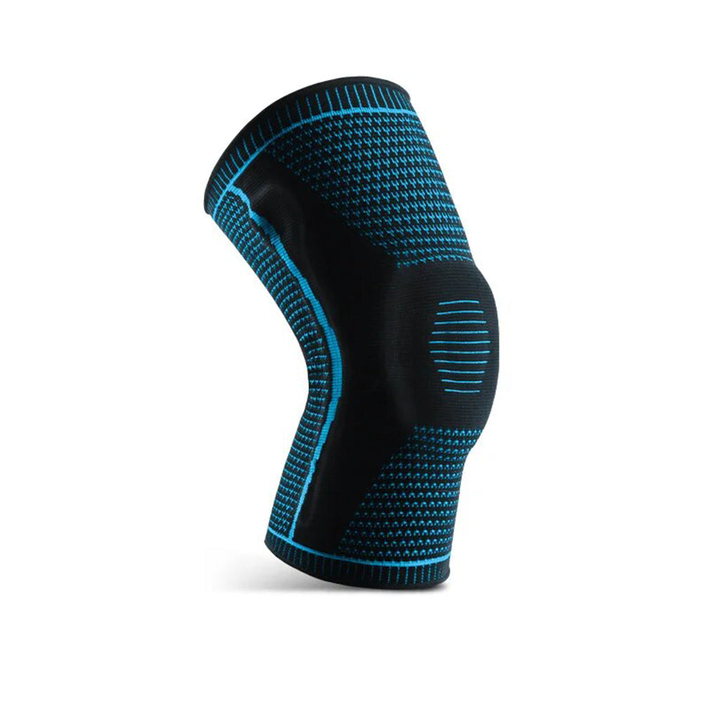 Anyfit Blue Kneepad 1 Pc Medium Brace Strap Silicone Full Knee Brace Strap Support Strong Meniscus Compression Protection Sport Kneepads for Running-Exercise & Fitness-PEROZ Accessories