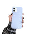 Anymob iPhone Light Gray Silicone Plain Phone Case Soft Candy Cover-Mobile Phone Cases-PEROZ Accessories