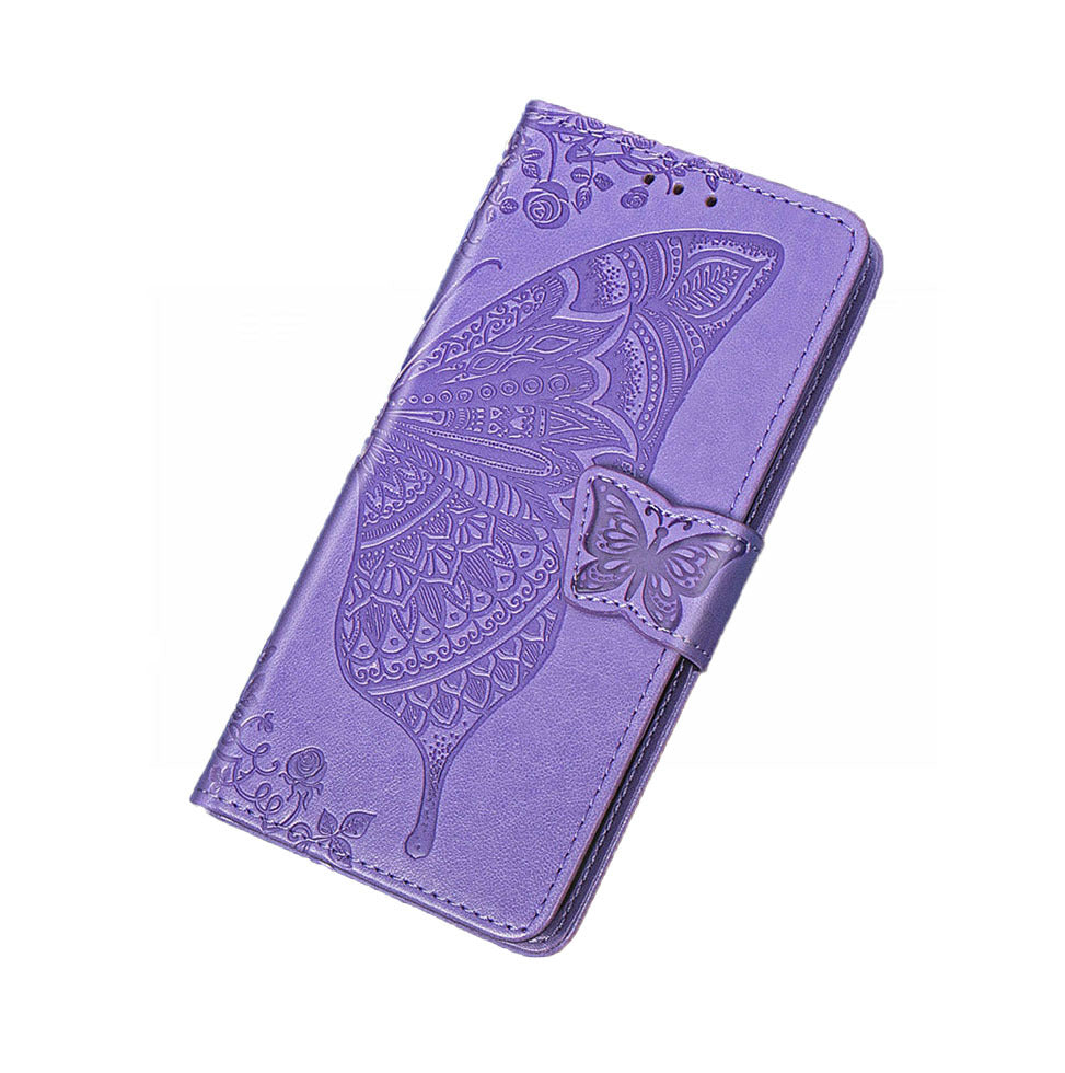 Anymob Huawei Phone Case Purple Wallet Leather Flip Wallet Cover-PEROZ Accessories