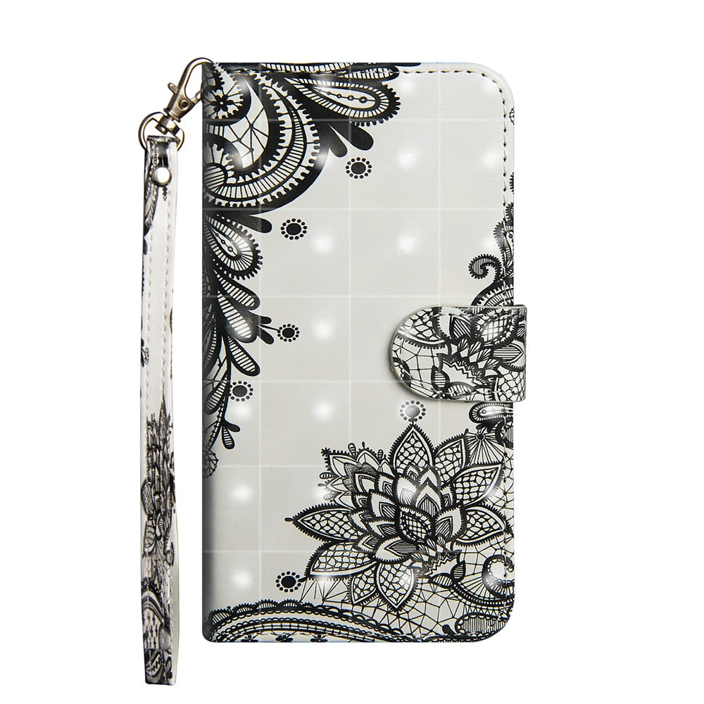 Anymob iPhone Case Gray Flip Leather 3D Panda Painted Wallet Back Cover-Mobile Phone Cases-PEROZ Accessories