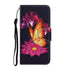 Anymob Samsung Red Lotus Butterfly Painted Case Flip Wallet Leather Phone Cover-Mobile Phone Cases-PEROZ Accessories
