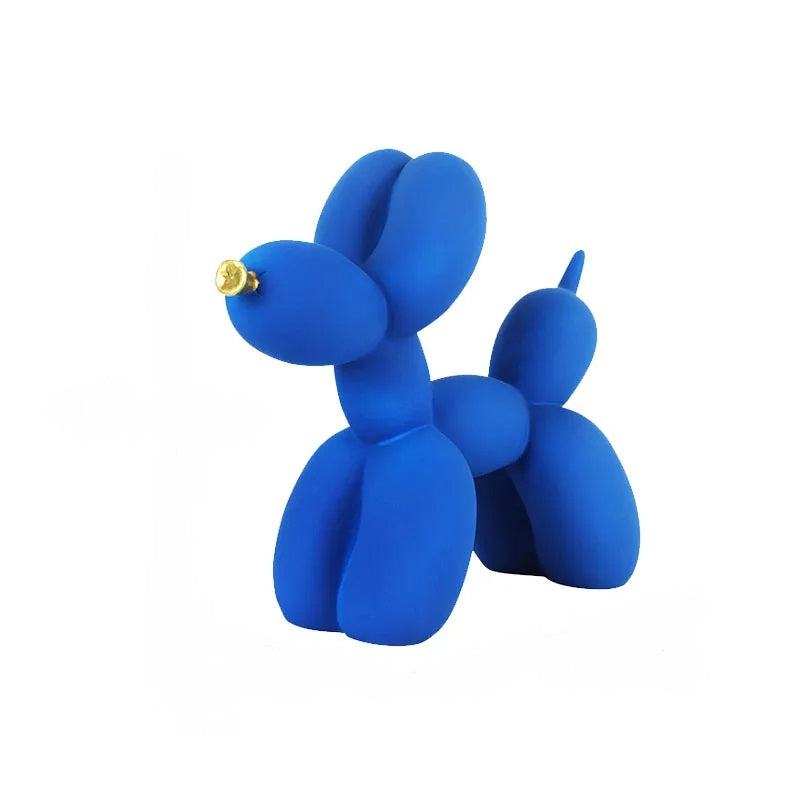 Anyhouz Home Figurine Nordic Balloon Dog Blue Resin for Living Room Desktop Decoration Accessories Gifts-Sculptures & Statues-PEROZ Accessories