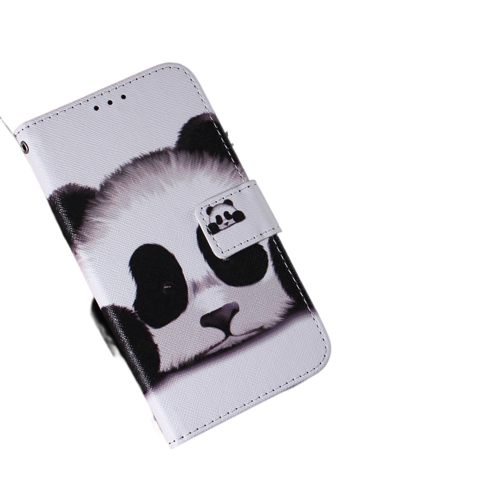 Anymob iPhone Case Panda Magnetic Flip Leather Animal painting Card slot Wallet Book Style Phone Cover-Mobile Phone Cases-PEROZ Accessories