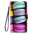 Anymob Samsung Multicolor Waffle Phone Case Magnetic Flip Leather Card Wallet Cover-Mobile Phone Cases-PEROZ Accessories