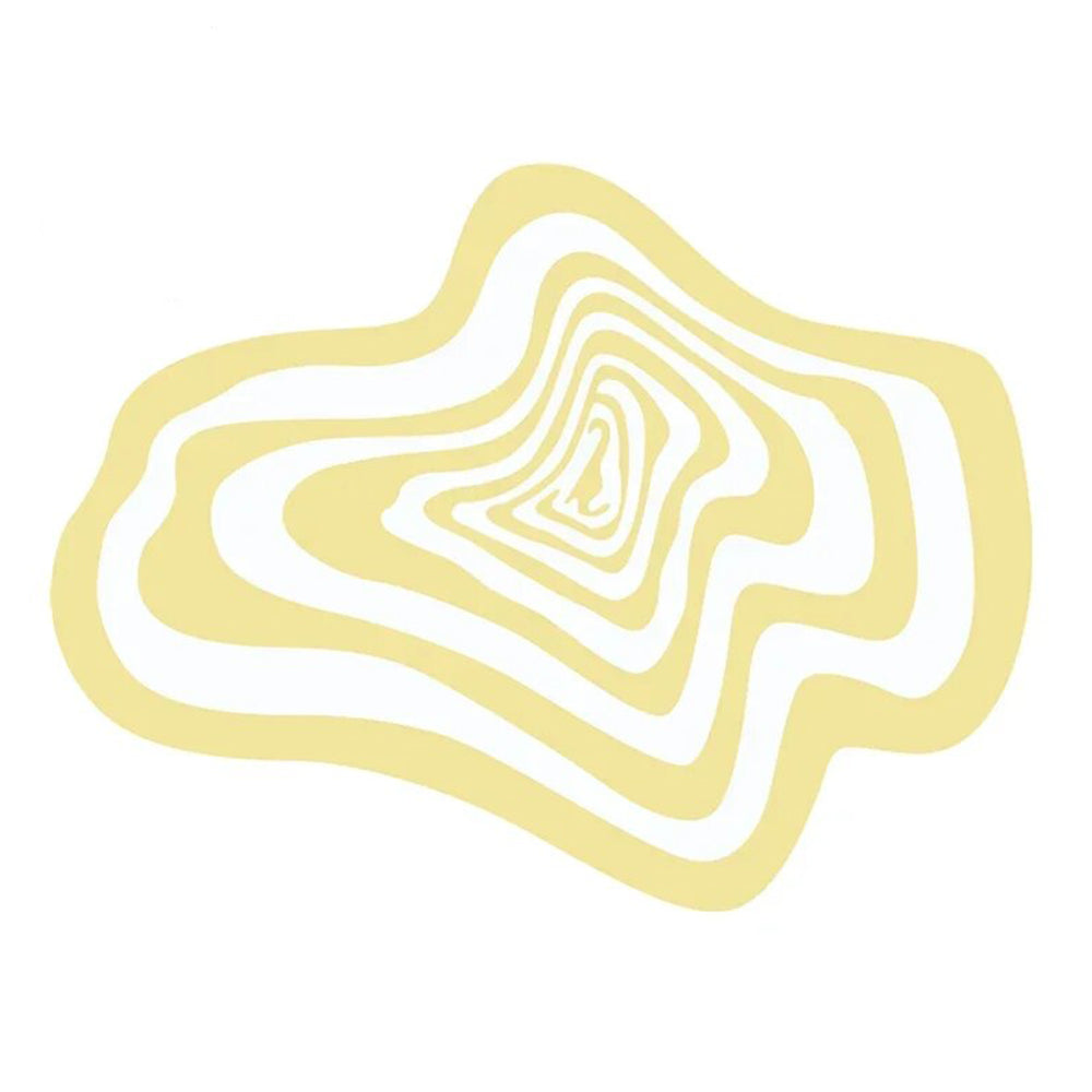 Anyhouz Carpet Yellow 50x80cm Creative Living Room Striped Home Decoration Bedroom Rug Fluffy Plush Mat-Carpets-PEROZ Accessories