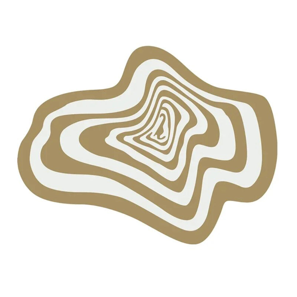 Anyhouz Carpet Tan 60x90cm Creative Living Room Striped Home Decoration Bedroom Rug Fluffy Plush Mat-Carpets-PEROZ Accessories