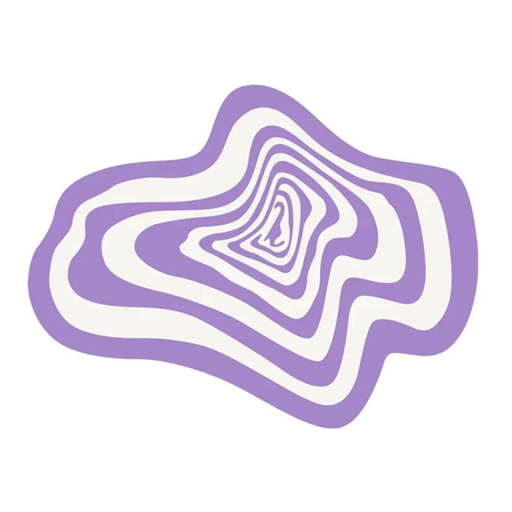Anyhouz Carpet Purple 140x200cm Creative Living Room Striped Home Decoration Bedroom Rug Fluffy Plush Mat-Carpets-PEROZ Accessories