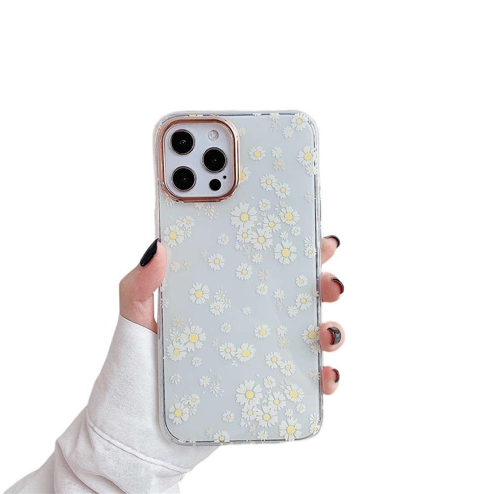 Anymob iPhone Daisy Phone Case Transparent Shockproof Protective Cases Cover-Mobile Phone Cases-PEROZ Accessories