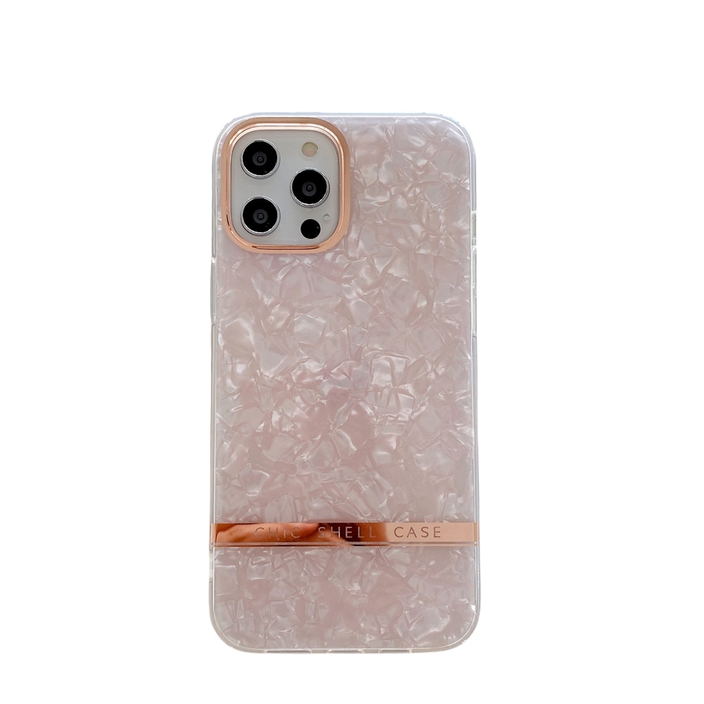 Anymob iPhone Case Pink Dream Shell Pattern Shockproof Soft Silicone Back Cover-Mobile Phone Cases-PEROZ Accessories