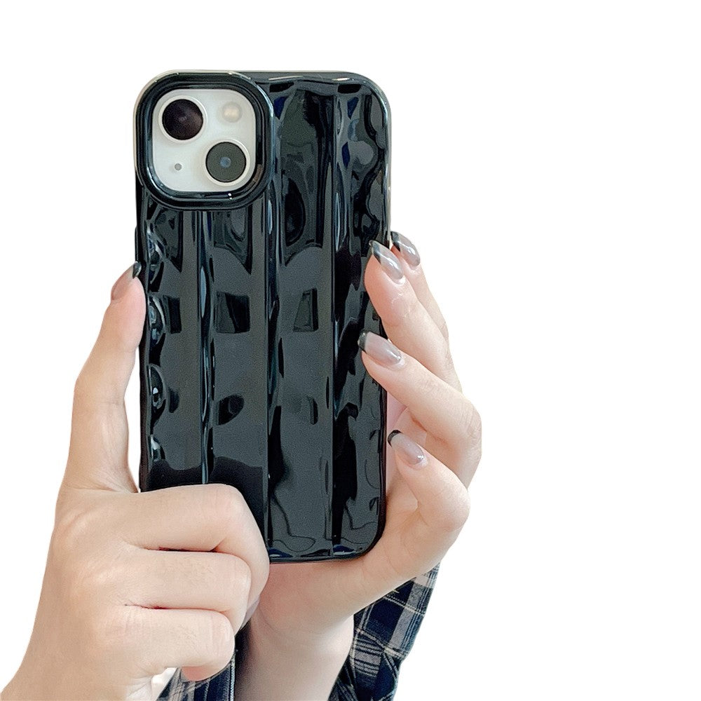 Anymob iPhone Case Sky Black Ripple Design Silicone Cover-Mobile Phone Cases-PEROZ Accessories
